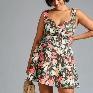 HTF By Anthropologie Sweetheart Floral Mini Dress